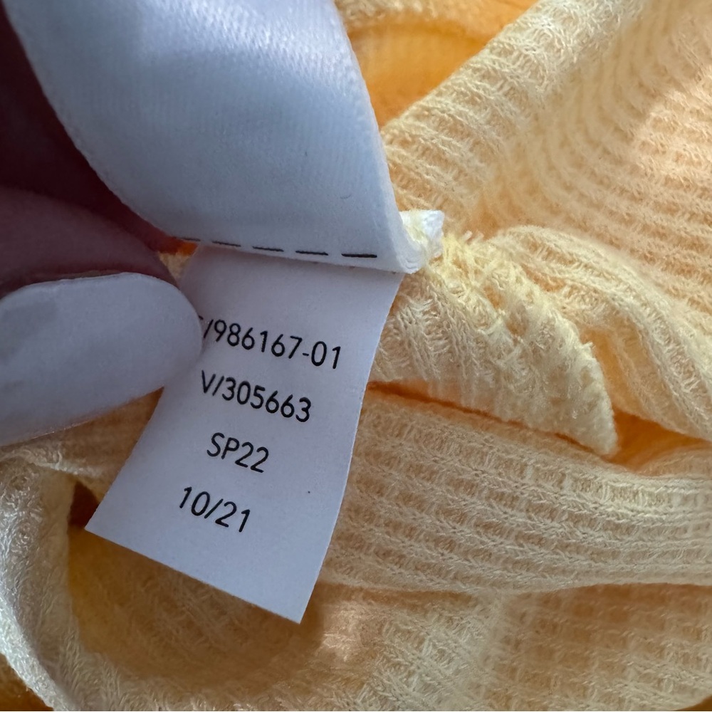 Athleta Wind Down Sleep Shorts in Lunaria Yellow. NWT. Waffle Knit. Size Small - Picture 10 of 12
